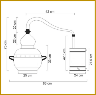 DESTILLEERKETEL 05 -  KLASSIEK - 20L
