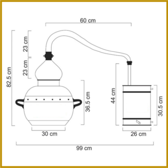 DESTILLEERKETEL 06 -  KLASSIEK - 30L