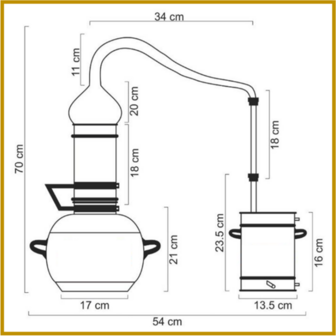 DESTILLEERKETEL 14 - KOLOM (LOS) - 5L