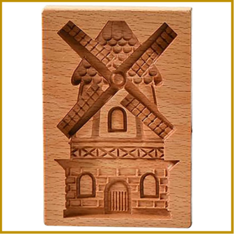 SPECULAASVORM - MOLEN - 18 X 15 CM