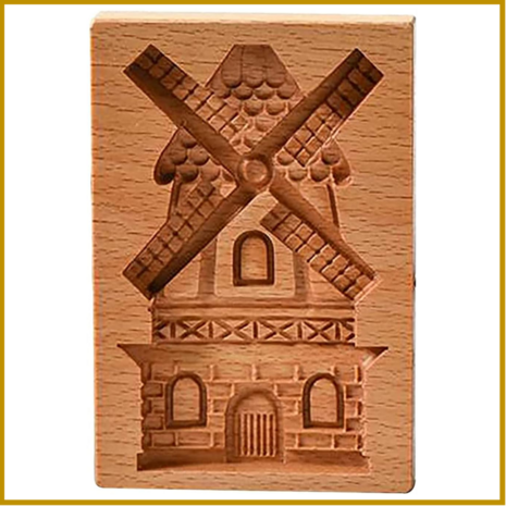 SPECULAASVORM - MOLEN - 18 X 15 CM